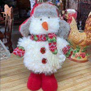 Snowman Very Fluffy Christmas Holiday Home Decor